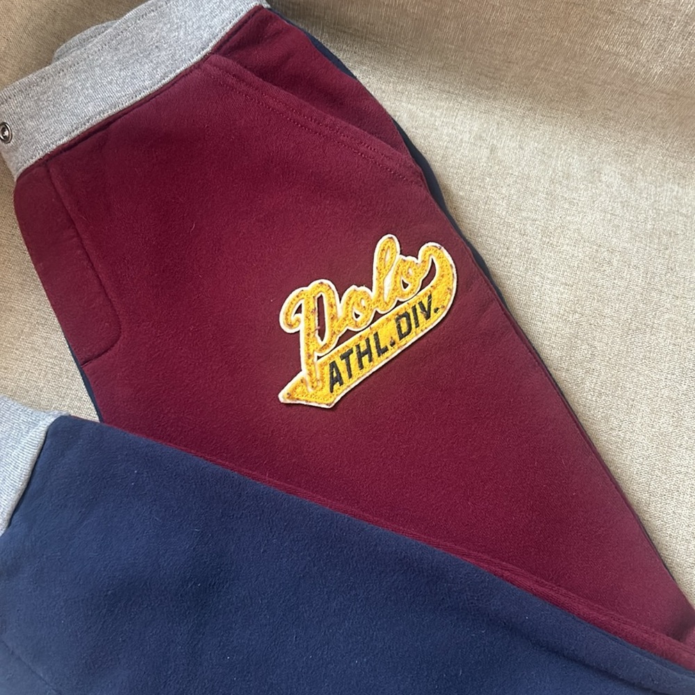 Polo by Ralph Lauren Red and Blue Sweatpants